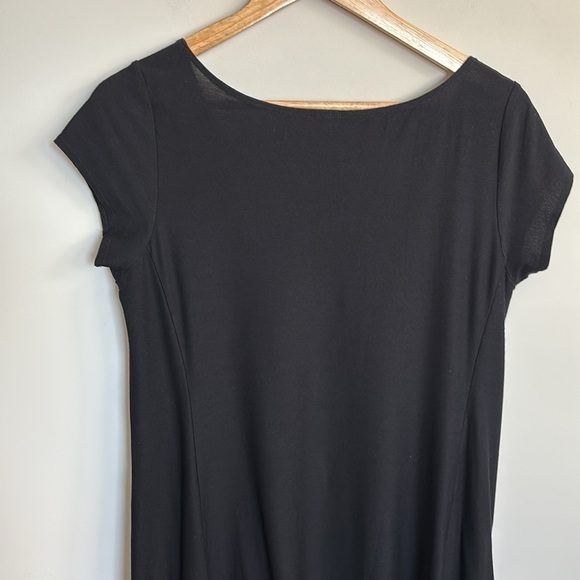 EILEEN FISHER Black Button-Front Shirt Dress – Size SP - Picture 11 of 12